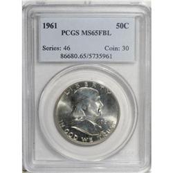 1961 50C MS65 Full Bell Lines PCGS. Solidly struck wit 
