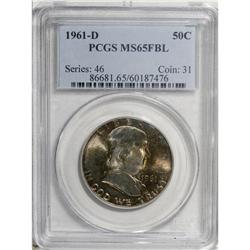 1961-D 50C MS65 Full Bell Lines PCGS. Splashes of peac 