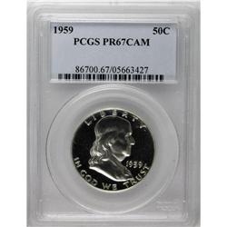 1959 50C PR67 Cameo PCGS. This flashy, scintillating e 