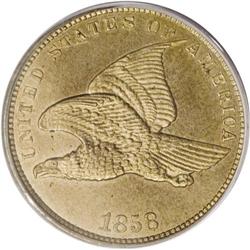 1858 P1C Flying Eagle Cent, Judd-192, Pollock-235, R.5 