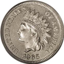 1865 1C One Cent, Judd-406, Pollock-475, Low R.6, PR66 