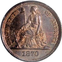 1870 10C Ten Cents, Judd-833, Pollock-923, High R.6, P 