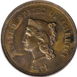 1871 5C Five Cents, Judd-1051, Pollock-1185, Low R.6, 