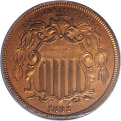 1882 5C Shield Five Cents, Judd-1694, Pollock-1896, Lo 