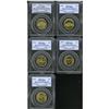 Image 3 : 1999-P 25C Connecticut MS67 PCGS.Five Piece Set of 199 