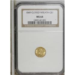 1849 G$1 Closed Wre 