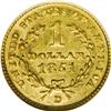 Image 2 : 1851-D G$1 MS61 NGC. Variety 3-D. With only 9,882 piec 