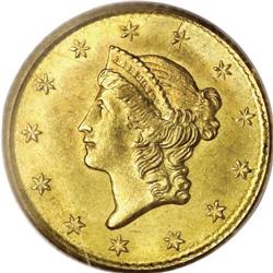 1852-O G$1 MS63 PCGS. Among the rarest O-mint gold dol 