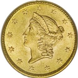 1853 G$1 MS65 PCGS. The 1853 is perfect for type purpo 