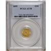 Image 1 : 1855 G$1 AU58 PCGS. Minor friction keeps this pretty T 