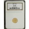 Image 1 : 1855 G$1 AU58 NGC. A luminous Type Two dollar, yellow- 