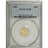 Image 1 : 1855 G$1 AU58 PCGS. This radiant straw-gold Type Two d 