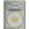 Image 3 : 1857-D G$1 AU55 PCGS. Variety 9-L, the only variety fo 
