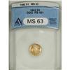 Image 1 : 1862 G$1 --Doubled Die Obverse--MS63 ANACS. FS-101. OF 