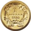 Image 2 : 1880 G$1 MS68 NGC. The 1880 gold dollar has a high sur 