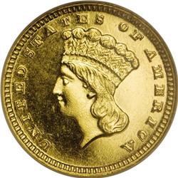 1885 G$1 MS66 Prooflike NGC. A superb and thoroughly d 