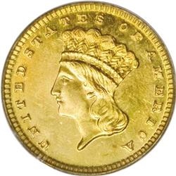 1888 G$1 PR64 Cameo PCGS. A lovely Cameo proof with br 