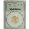 Image 1 : 1838 $2 1/2 XF40 PCGS. Breen-6146, R.2. This lightly w 