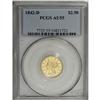 Image 3 : 1842-D $2 1/2 AU55 PCGS. Variety 3-F. Only one variety 
