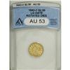 Image 3 : 1843-C $2 1/2 Large Date, Plain 4 AU53 ANACS. Brillian 