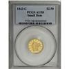 Image 3 : 1843-C $2 1/2 Small Date, Crosslet 4 AU58 PCGS. Variet 
