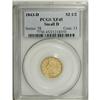 Image 1 : 1843-D $2 1/2 Small D XF45 PCGS. Variety 4-D. This bri 
