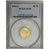 Image 3 : 1844-C $2 1/2 AU58 PCGS. Variety 6-E. Greenish-gold fi 