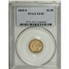 Image 3 : 1854-S $2 1/2 XF45 PCGS. For collectors of the Liberty 