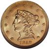 Image 1 : 1858 $2 1/2 MS64 NGC. The 1858 quarter eagle is rare i 