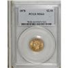 Image 1 : 1878 $2 1/2 MS64 PCGS. A beautifully lustrous and some 