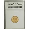Image 1 : 1880 $2 1/2 MS61 Prooflike ANACS. Exceptionally well s 