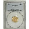 Image 1 : 1901 $2 1/2 MS66 PCGS. A solidly struck butter-yellow 