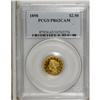 Image 1 : 1898 $2 1/2 PR62 Cameo PCGS. A deeply reflective honey 