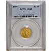 Image 1 : 1909 $2 1/2 MS62 PCGS. This typically struck yellow-or 