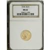 Image 1 : 1910 $2 1/2 MS62 NGC. The yellow-gold surfaces possess 
