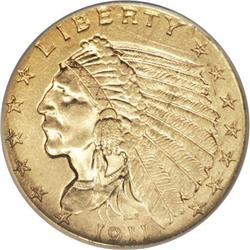 1911-D $2 1/2 --Obverse Scratched--NCS. Unc. Details. S 