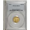 Image 3 : 1912 $2 1/2 MS64 PCGS. The exposed fields of the incus 