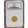 Image 1 : 1914 $2 1/2 MS62 NGC. Lustrous with lightly abraded ye 