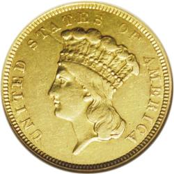 1854-O $3 --Cleaned--ANACS. AU50 Details. The surfaces 