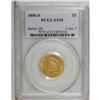 Image 1 : 1856-S $3 XF45 PCGS. Medium S. This appealing amber-or 