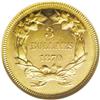 Image 2 : 1870 $3 MS62 Prooflike NGC. The peach-gold surfaces ar 