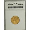 Image 1 : 1872 $3 XF45 ANACS. This butter-yellow Choice XF examp 