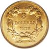 Image 2 : 1878 $3 MS62 PCGS. Well struck and highly lustrous, wi 