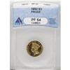 Image 3 : 1882 $3 PR64 Cameo ANACS. The entire production of pro 
