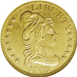 1802/1 $5 AU58 NGC. Breen-6440, BD-8, R.4. This is the 