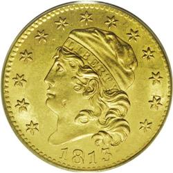 1813 $5 MS62 PCGS. Breen-6467, BD-2, R.4. This is the 