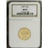 Image 3 : 1871-S $5 AU55 NGC. Like other San Francisco half eagl 