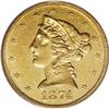 Image 1 : 1874 $5 AU53 PCGS. Relatively few 1874 half eagle surv 