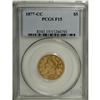 Image 1 : 1877-CC $5 Fine 15 PCGS. This is a relatively scarce C 