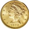 Image 1 : 1892 $5 MS66 PCGS. Here is one of the so-called common 